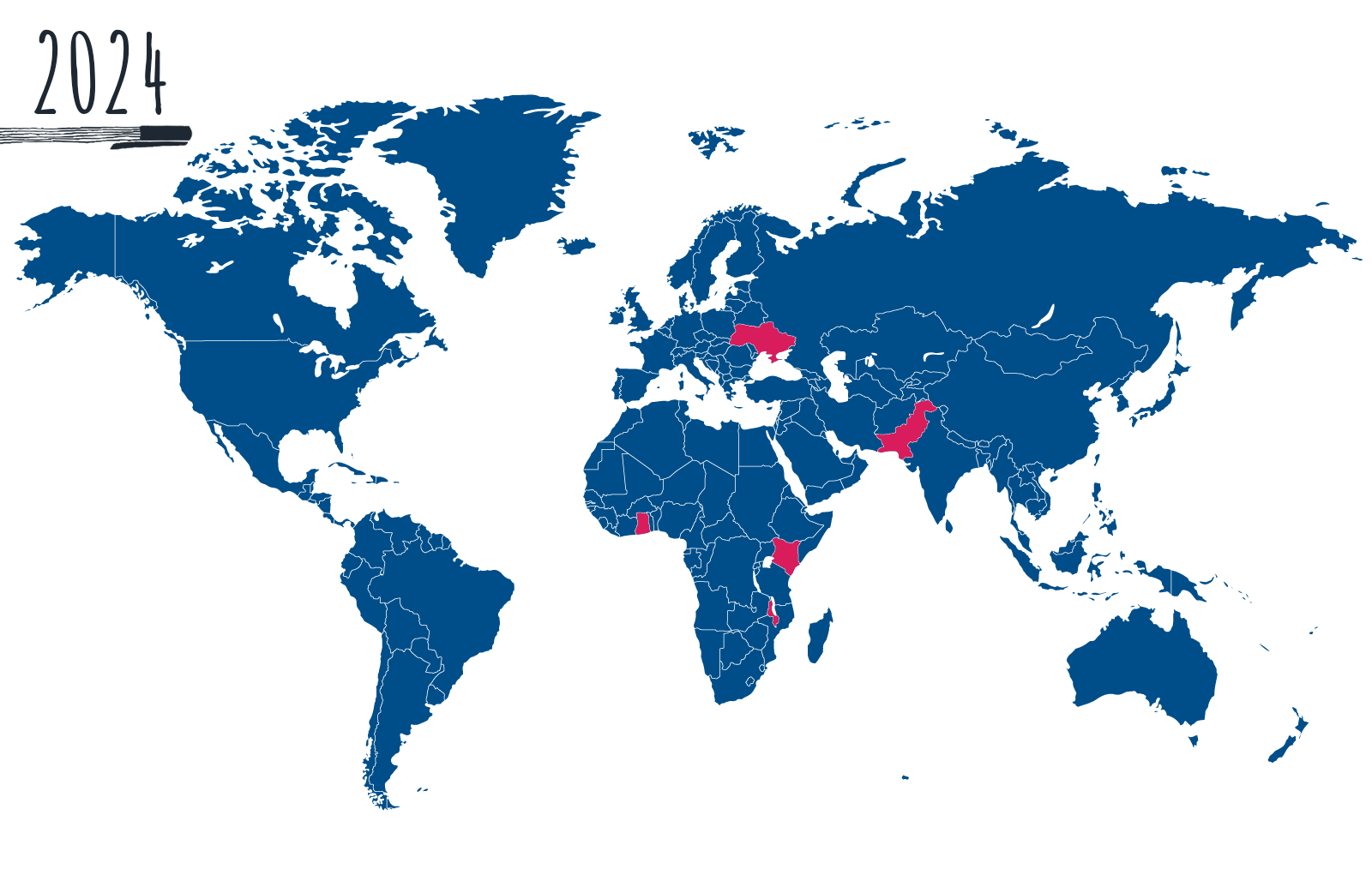 2024 Pens for Kids UK donation  map